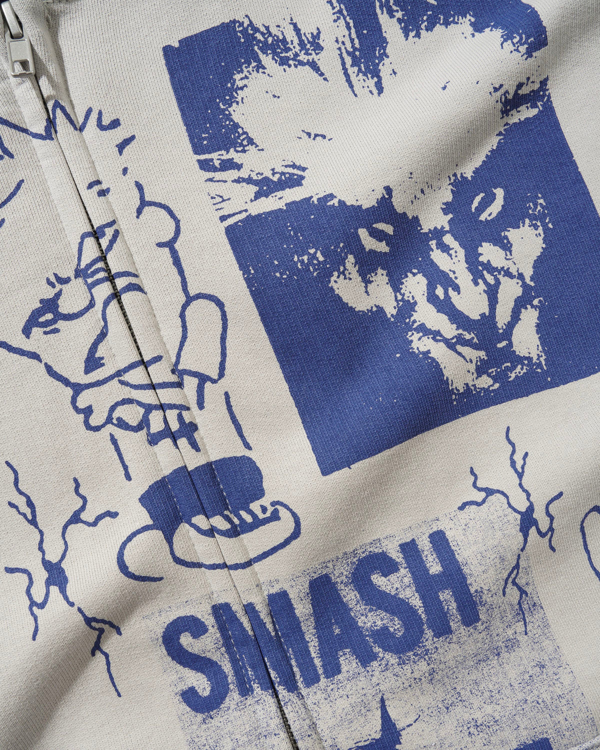 Smash It All Zip-Thru Hood, Cement