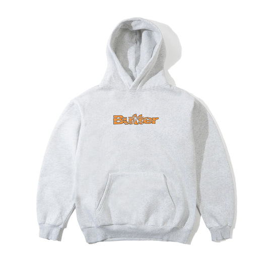 Smashed Logo Pullover Hood, Ash
