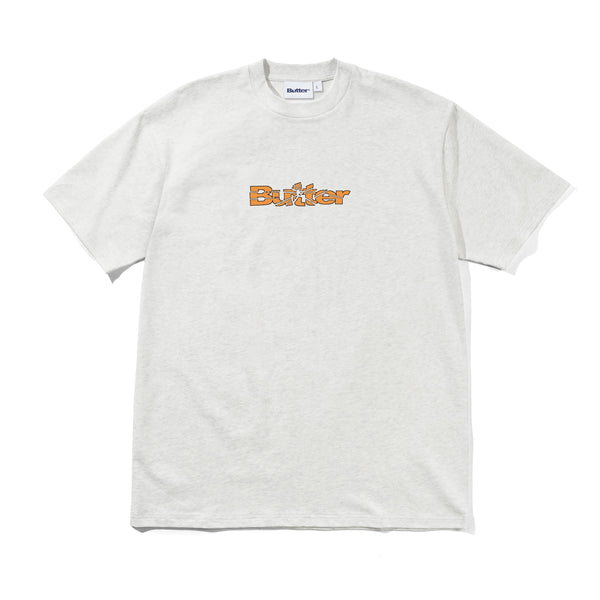 Butter Goods Smashed Logo Tee, Ash