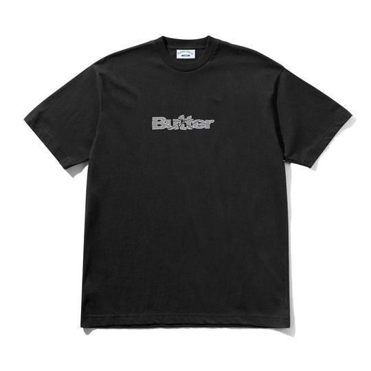 Smashed Logo Tee, Black