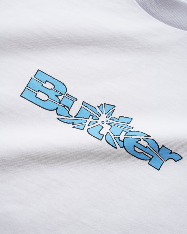 Butter Goods Smashed Logo Tee, White
