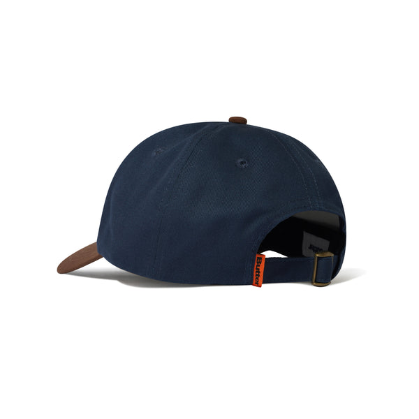 Butter Goods Snail 6 Panel Cap, Navy / Walnut