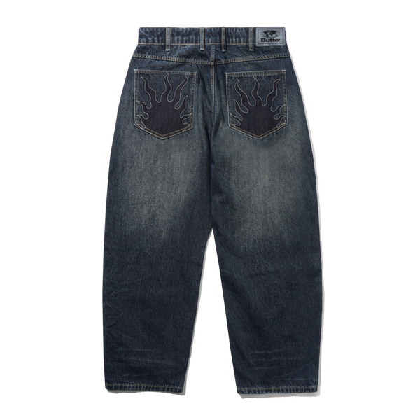 Butter Goods Solar Fade Denim Jeans, Blue Tint Ripple