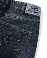 Solar Fade Denim Jeans, Blue Tint Ripple