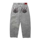 Solar Fade Denim Jeans, Grey Wash