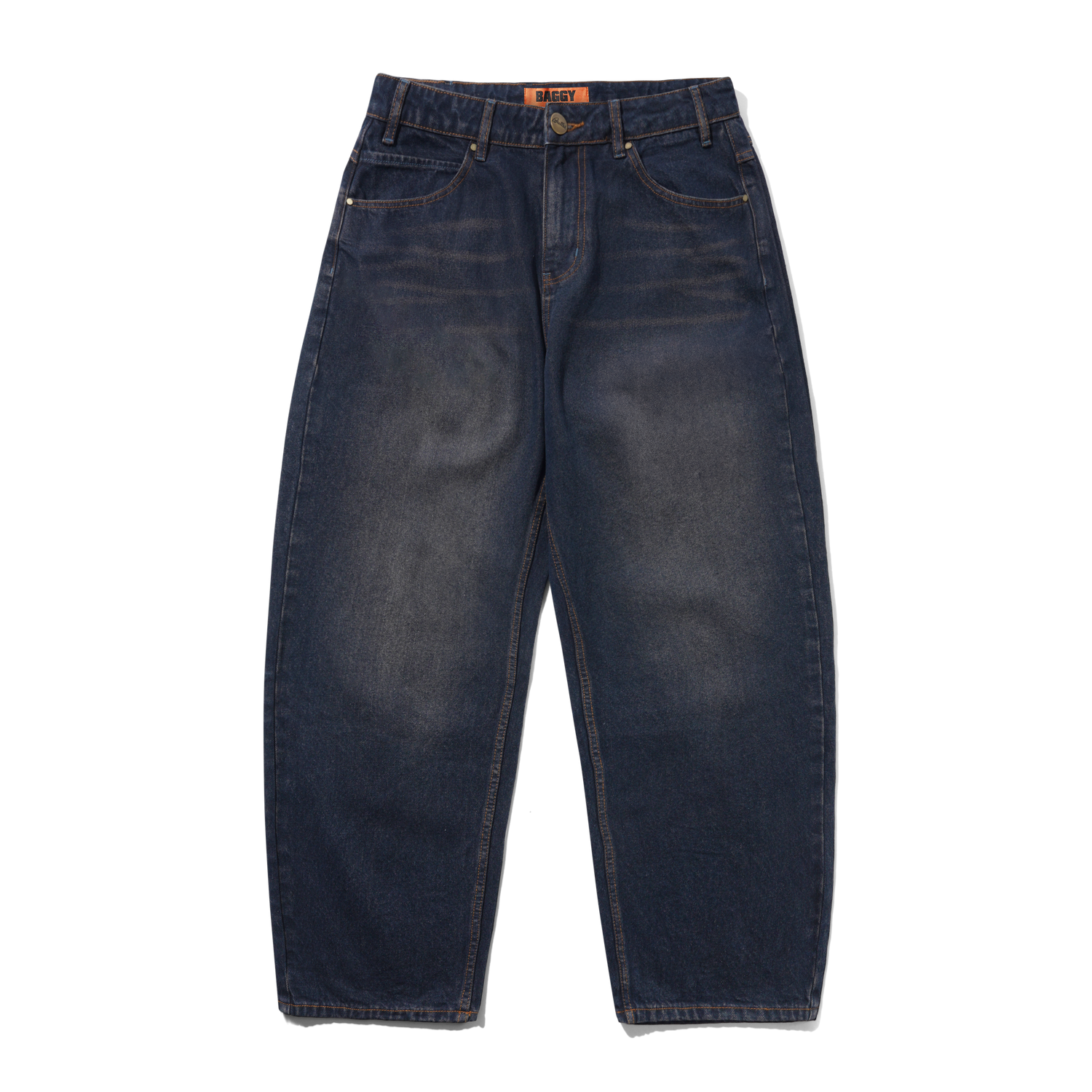 Solar Fade Denim Jeans, Tinted Dark Indigo