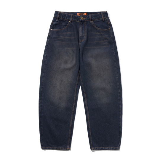 Solar Fade Denim Jeans, Tinted Dark Indigo