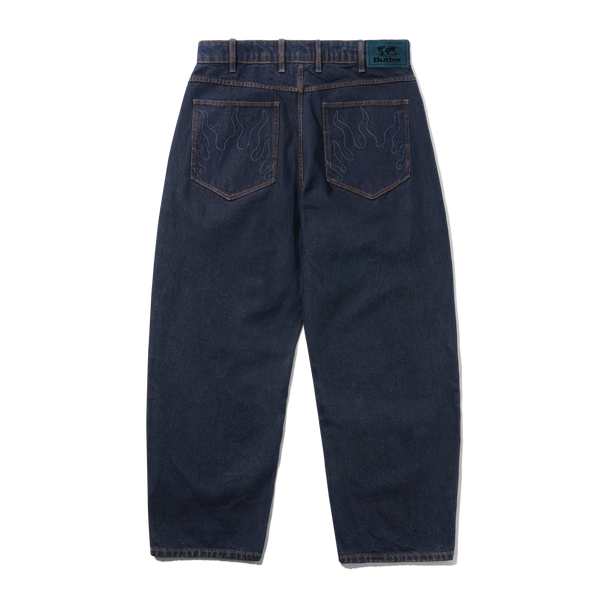 Butter Goods Solar Fade Denim Jeans, Tinted Dark Indigo