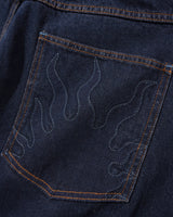 Solar Fade Denim Jeans, Tinted Dark Indigo
