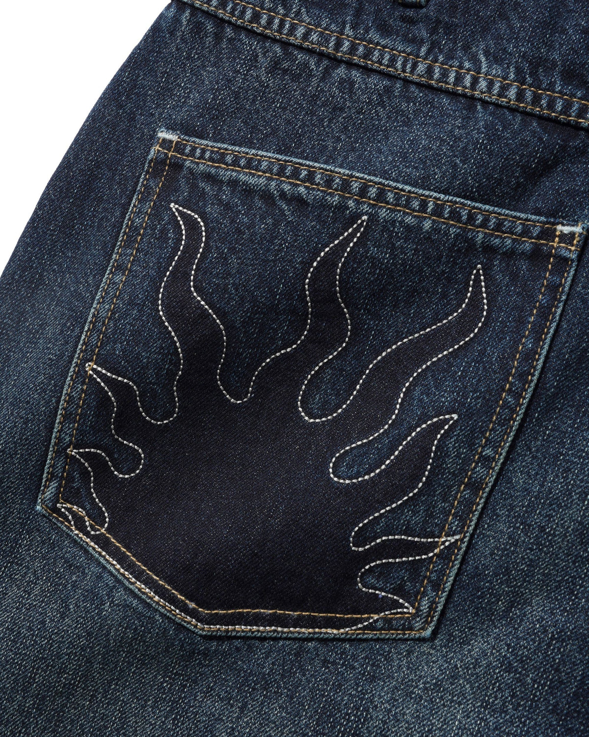 Solar Fade Denim Shorts, Blue Tint Ripple