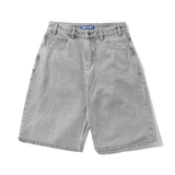 Solar Fade Denim Shorts, Grey Wash