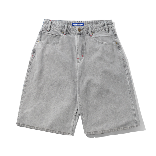 Butter Goods Solar Fade Denim Shorts, Grey Wash