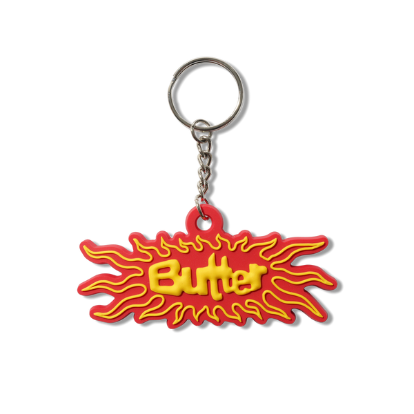 Butter Goods Solar Key Chain, Red