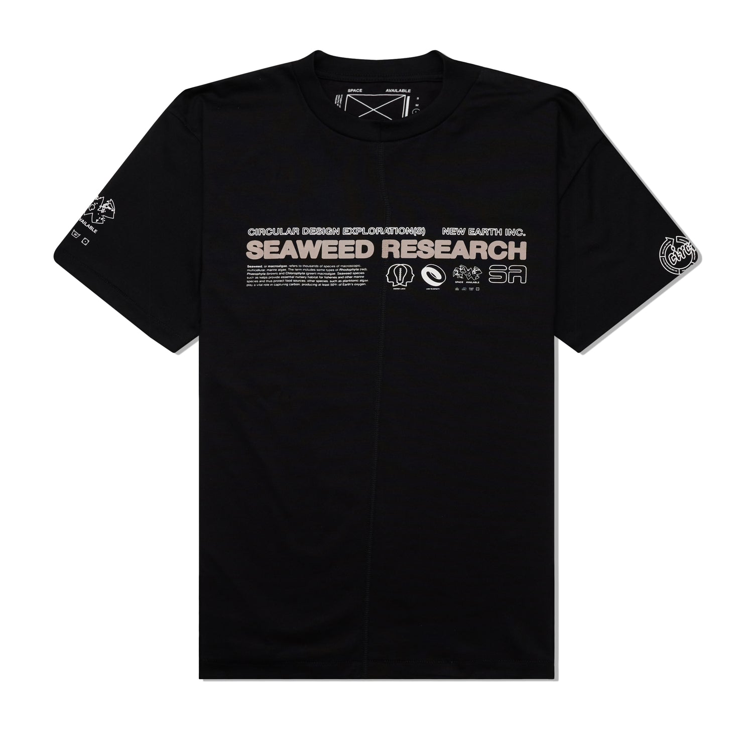 Seaweed Research Tee, Black