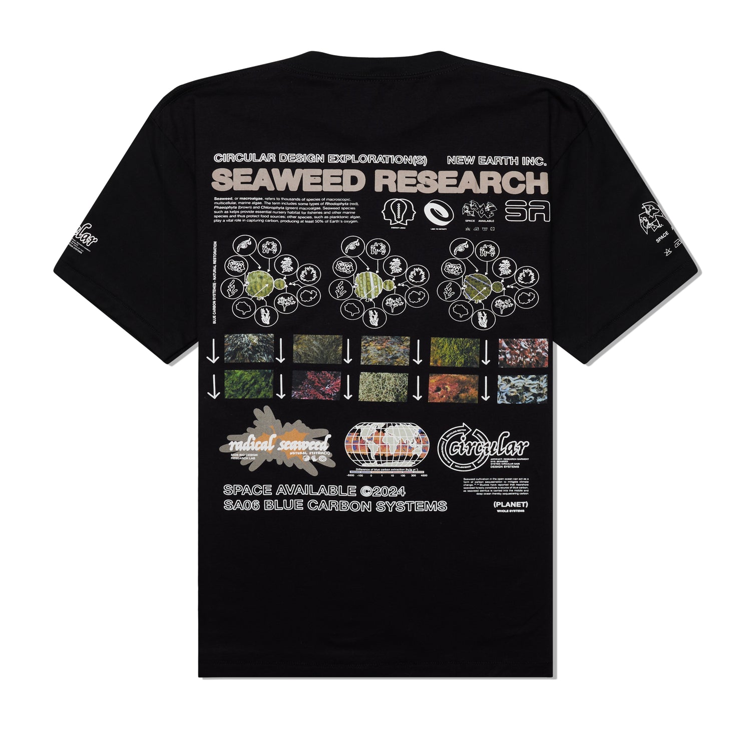 Seaweed Research Tee, Black