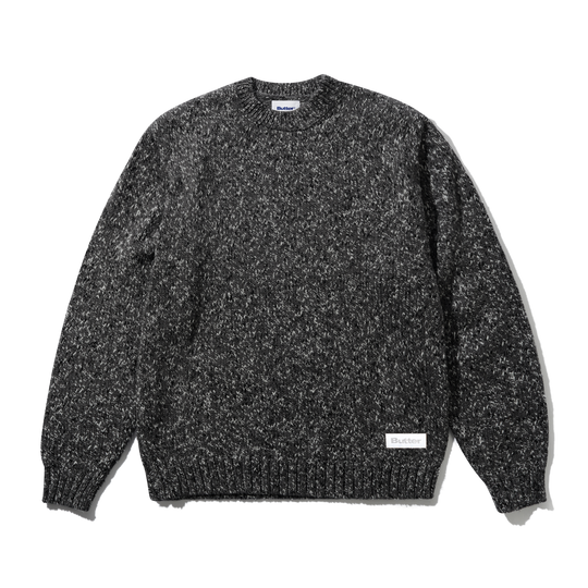 Speckle Knit Sweater, Charcoal