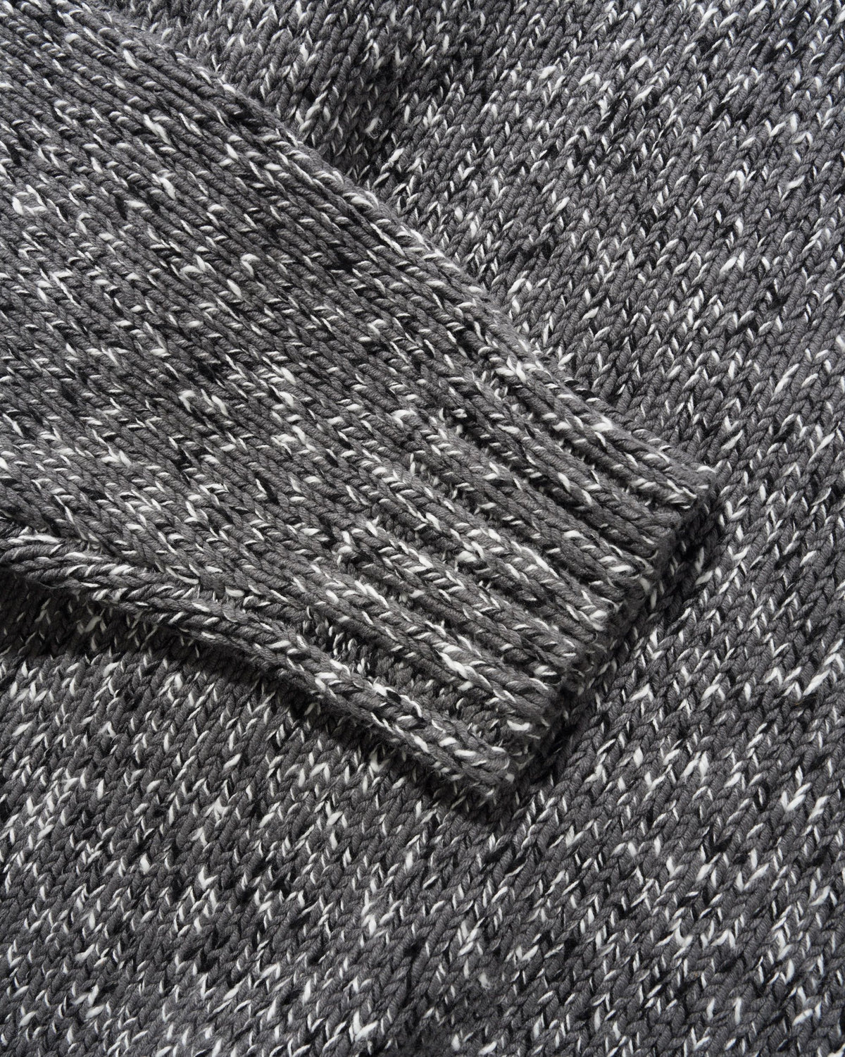 Speckle Knit Sweater, Charcoal