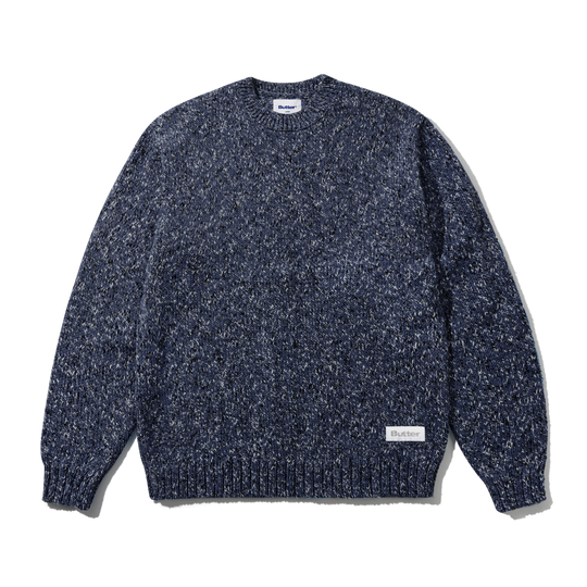 Speckle Knit Sweater, Navy