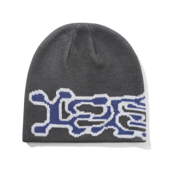 Lo-Fi Spill Skully Beanie, Charcoal