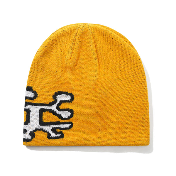 Lo-Fi Spill Skully Beanie, Orange