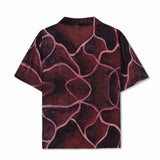 Spiral Orb Short Sleeve Shirt, Burgundy