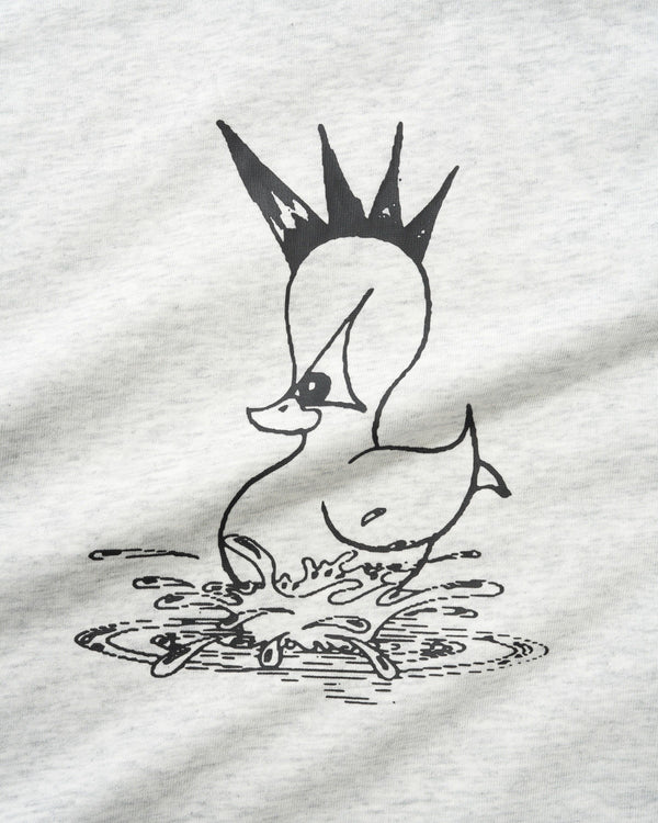 Lo-Fi Splash Ringer Tee, Ash / Navy