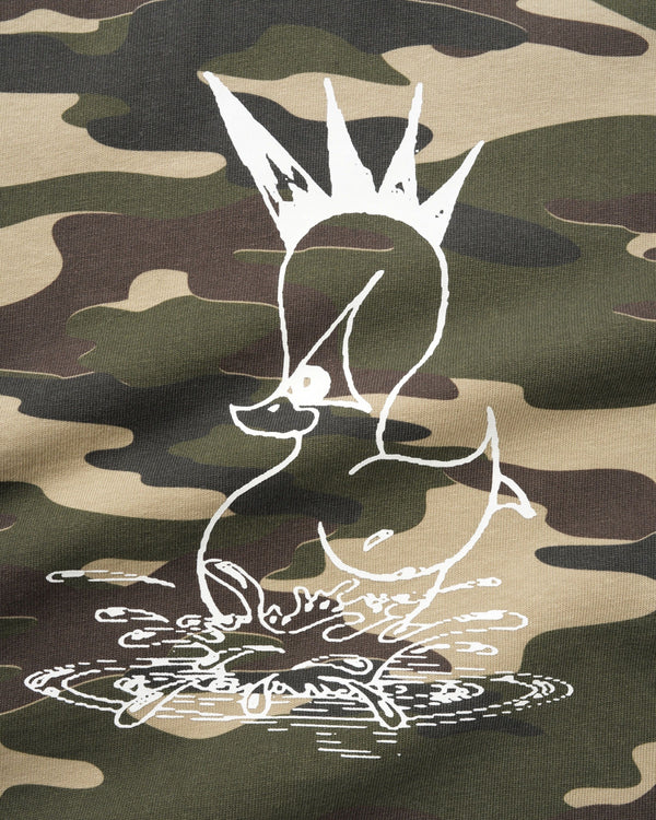 Lo-Fi Splash Ringer Tee, Woodland Camo