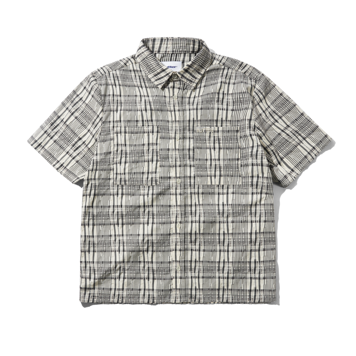 Spring S/S Shirt, Black / Cream