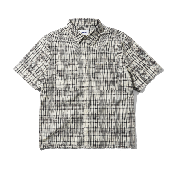Butter Goods Spring S/S Shirt, Black / Cream