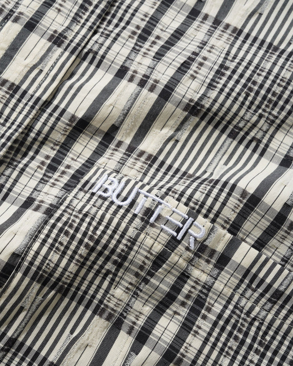 Butter Goods Spring S/S Shirt, Black / Cream