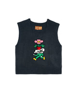 Women's Square Neck Vest, Slate