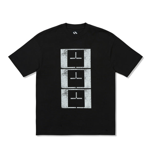 The Trilogy Tapes TTT Upside Down Stamp T'S Tee, Black