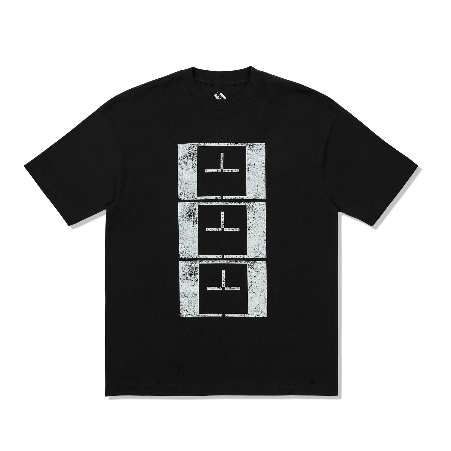 TTT Upside Down Stamp T'S Tee, Black