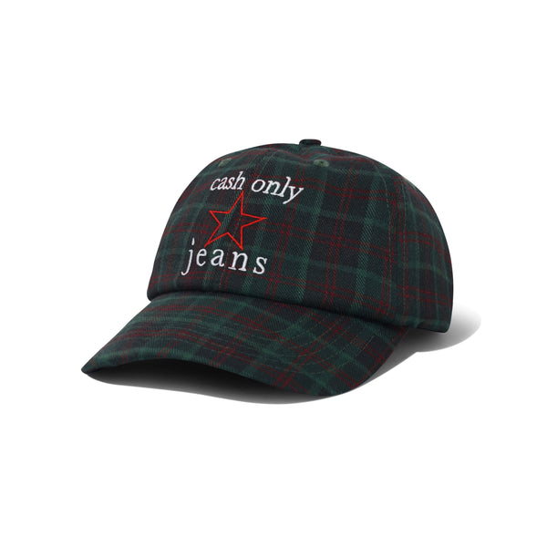 Cash Only Star 6 Panel Cap, Plaid