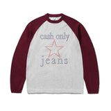 Star Knitted Sweater, Ash / Burgundy