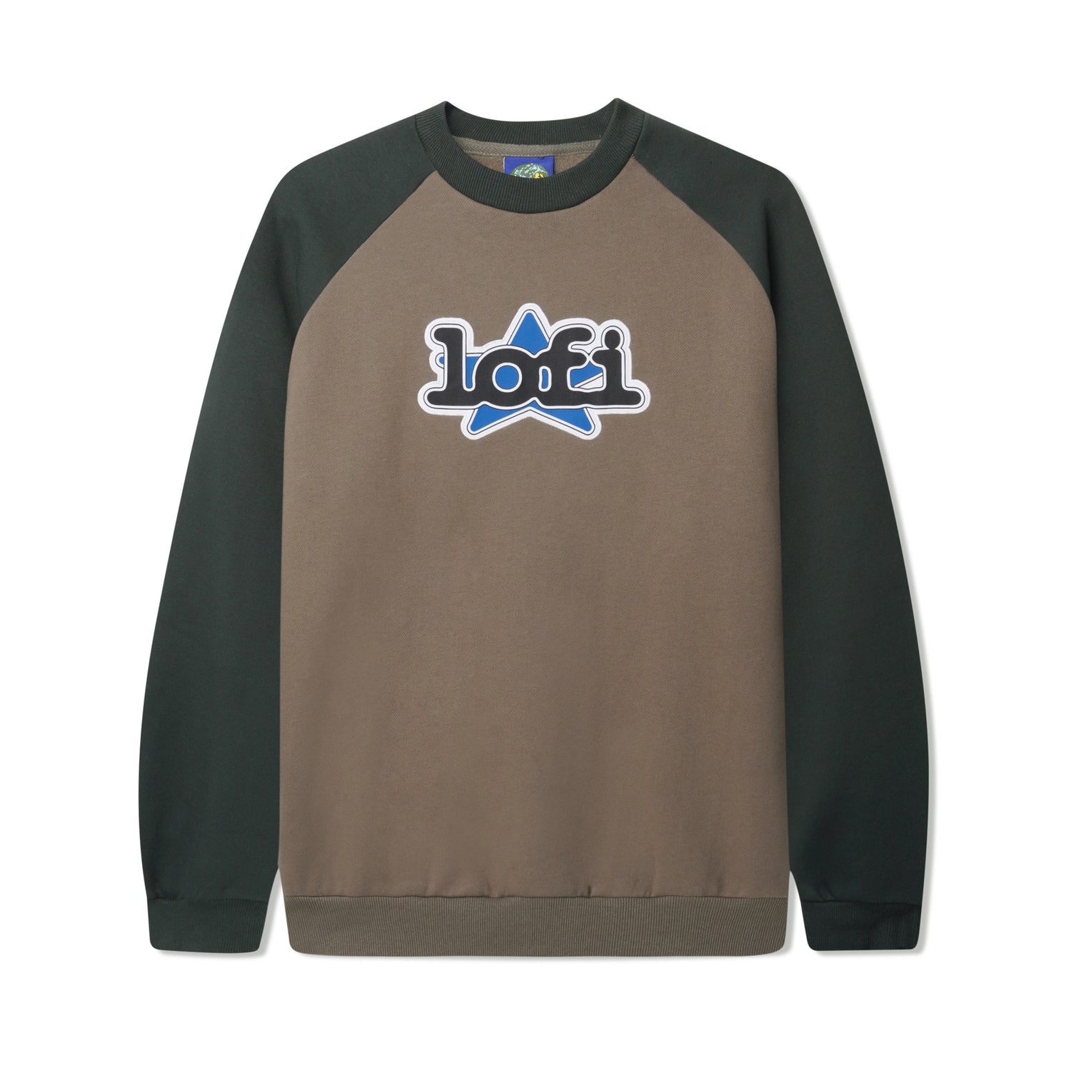 Star Logo Crewneck, Umber / Dark Green