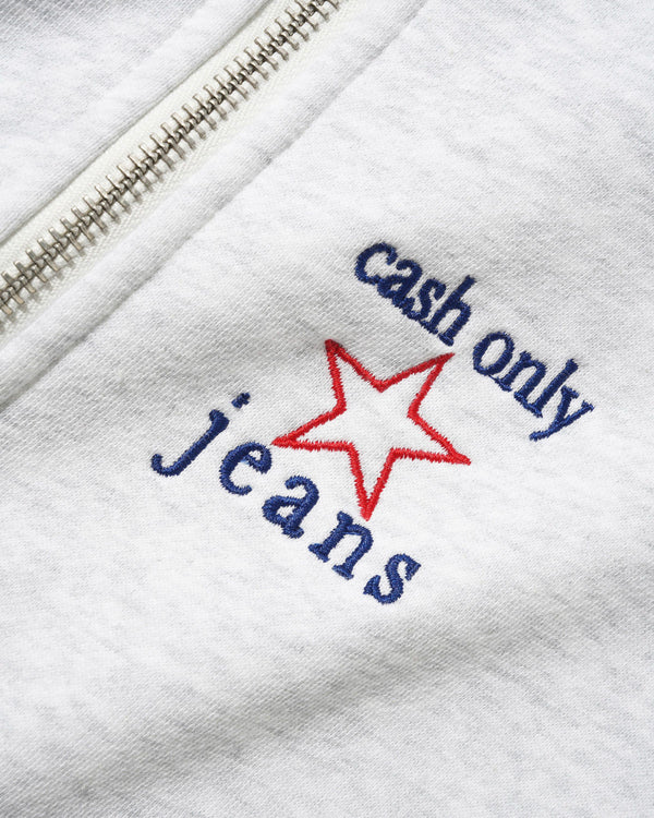 Cash Only Star Quarter Zip, Ash