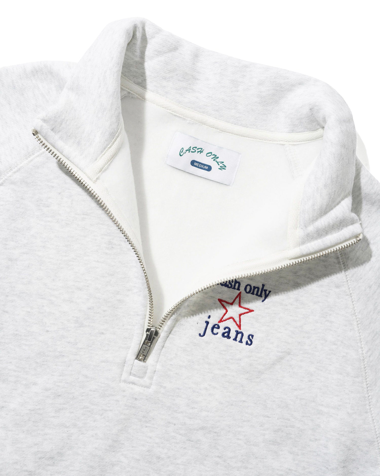 Star Quarter Zip, Ash
