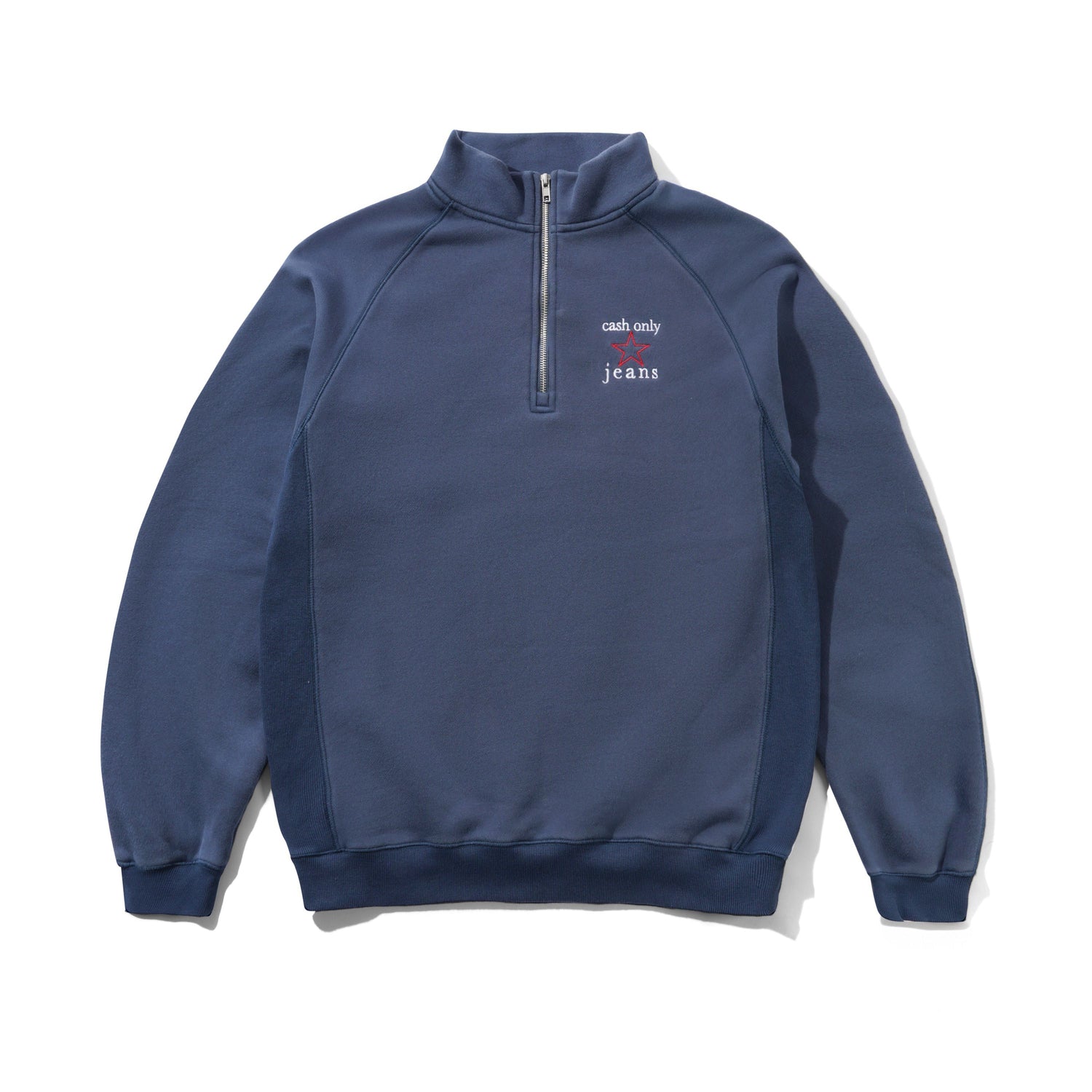 Star Quarter Zip, Washed Navy