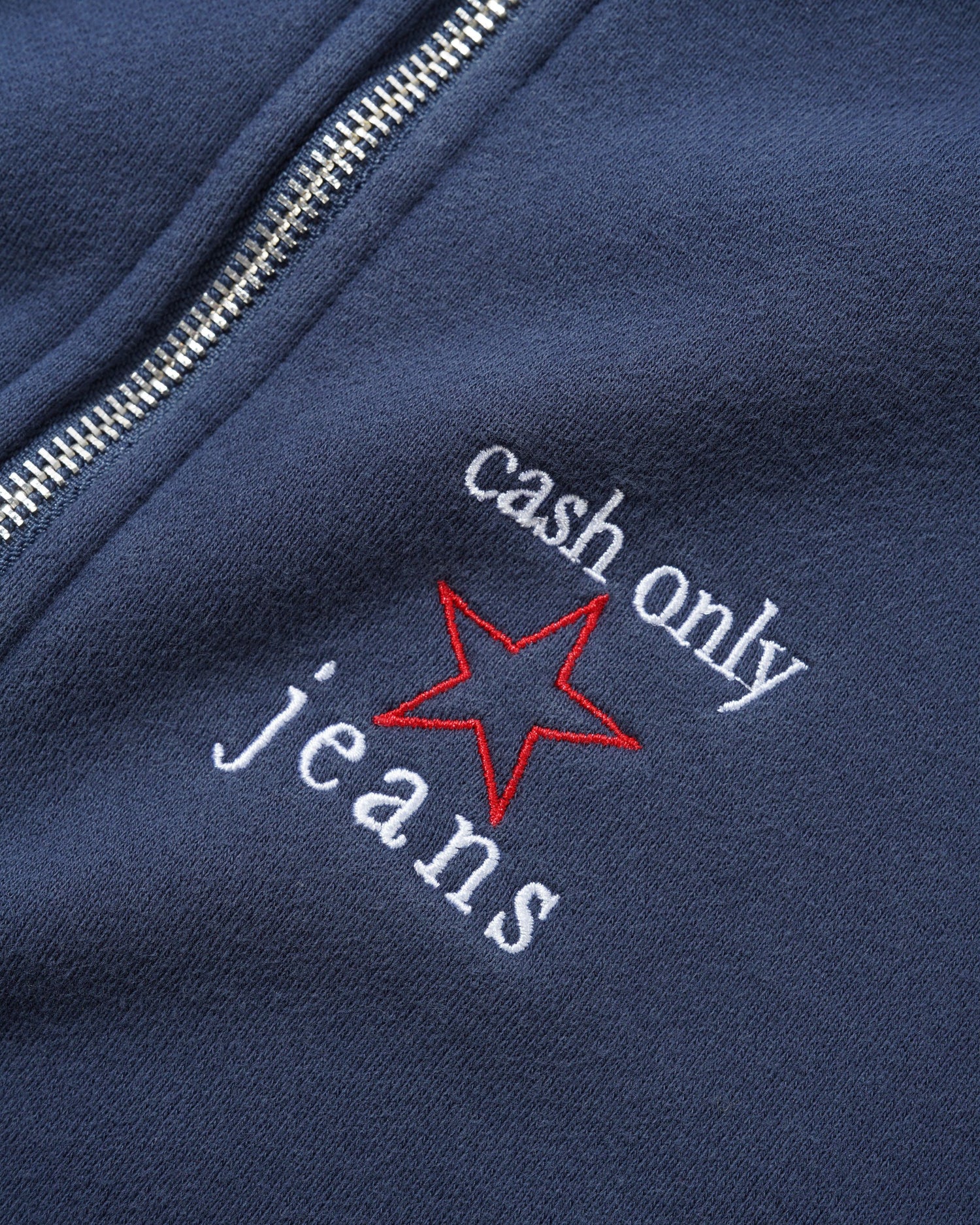 Star Quarter Zip, Washed Navy