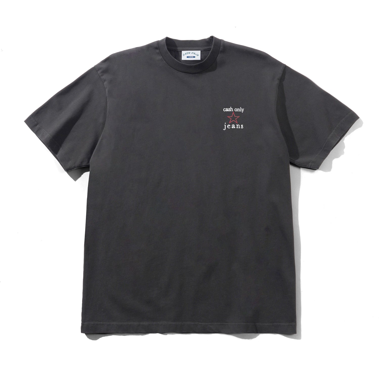 Star Tee, Washed Black
