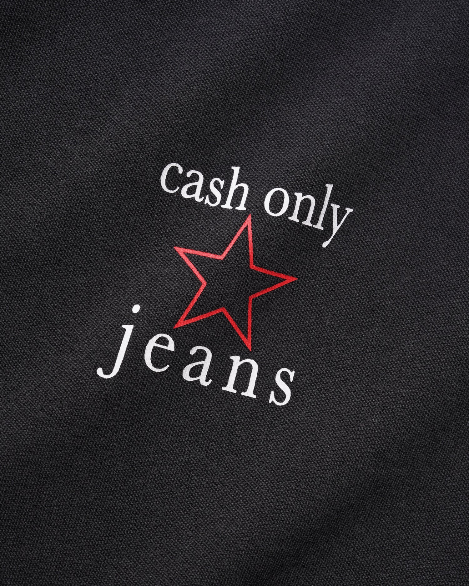 Star Tee, Washed Black