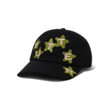 Stars 6 Panel Cap, Black