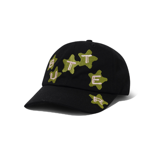 Butter Goods Stars 6 Panel Cap, Black