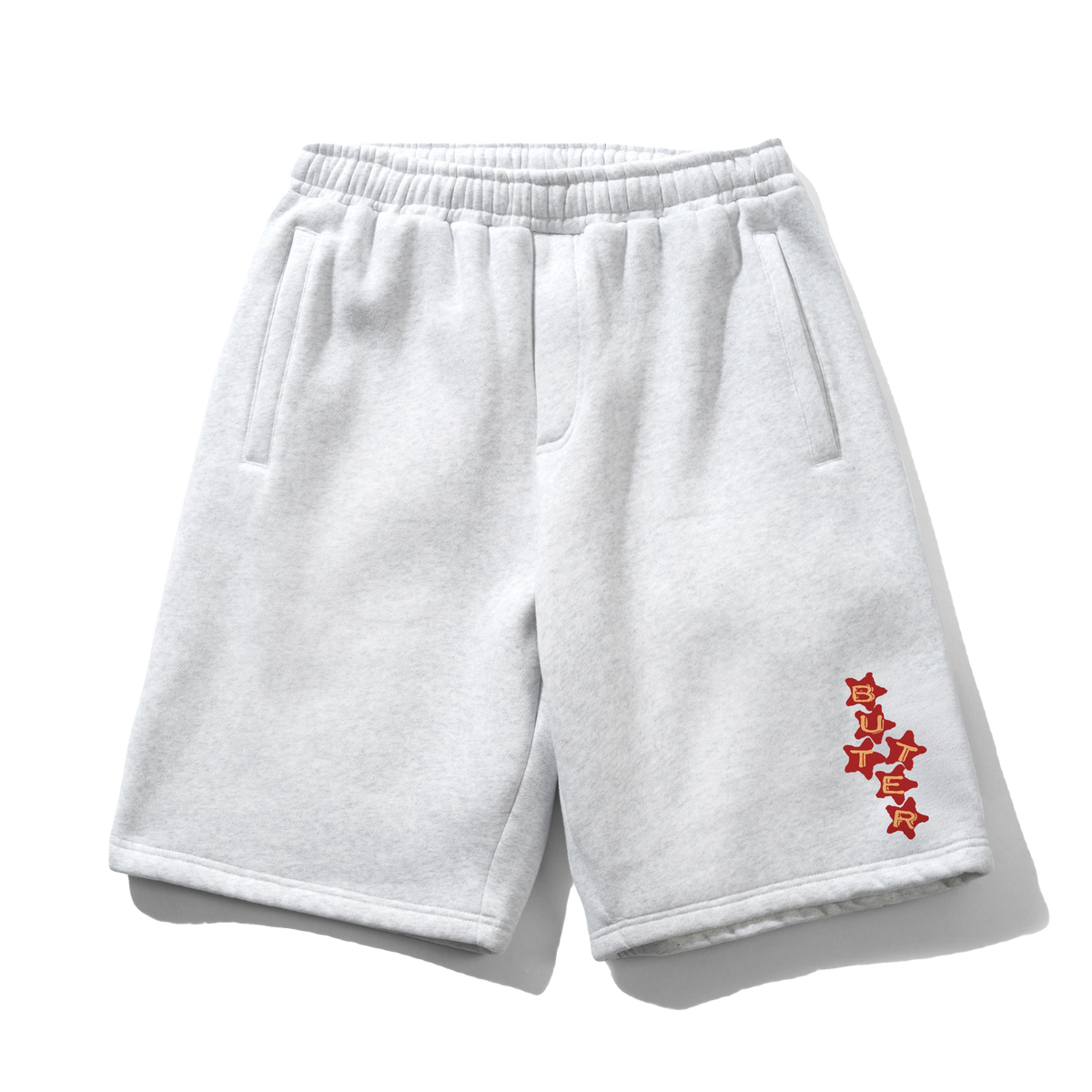 Stars Fleece Shorts, Ash