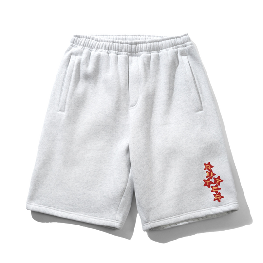 Stars Fleece Shorts, Ash