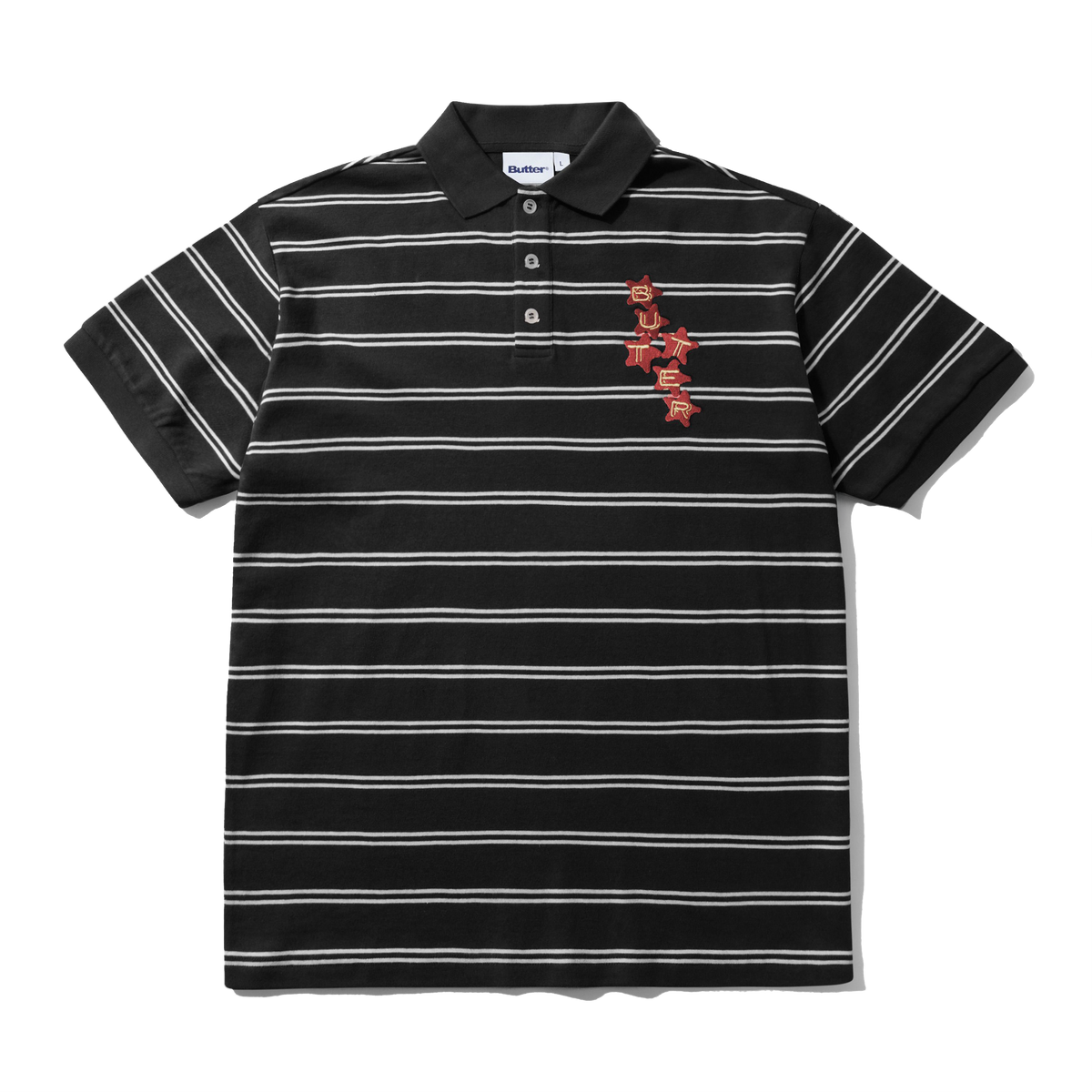 Stars Polo S/S Shirt, Black