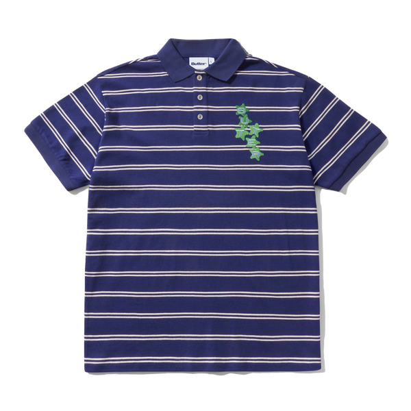 Butter Goods Stars Polo S/S Shirt, Navy