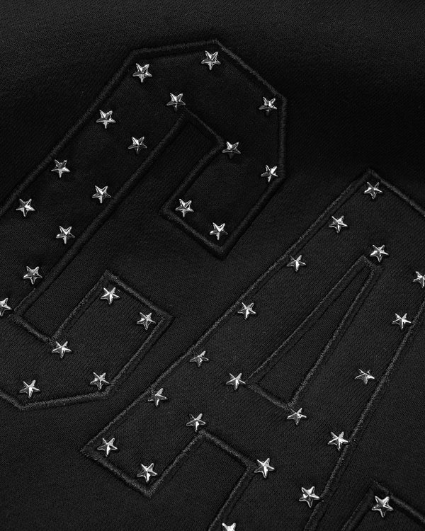 Cash Only Stars Pullover Hood, Black