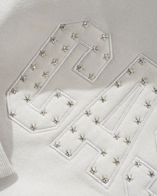 Cash Only Stars Pullover Hood, Cement